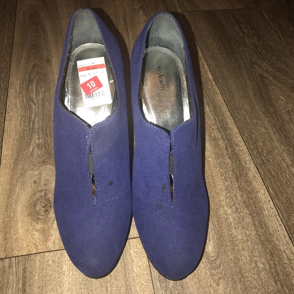 Blue heels by Style & Co